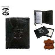 Meeste rahakott N4-BCL Black, ALWAYS WILD, Nahast rahakotid