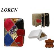 Naiste rahakott 54034-RCL Khaki, LOREN, Nahast rahakotid