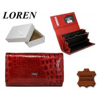 Naiste rahakott 60001-CAL Red, LOREN, Nahast rahakotid