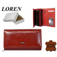 Naiste rahakott 72035-PSL Red, LOREN, Nahast rahakotid
