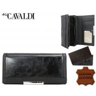 Naiste rahakott CA-32-3 BLACK, CAVALDI 4U, Nahast rahakotid