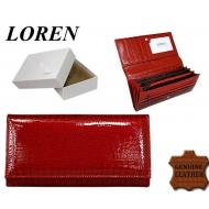 Naiste rahakott DL-13-RS Red, LOREN, Nahast rahakotid