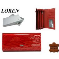 Naiste rahakott GD27-RNL Red, LOREN, Nahast rahakotid