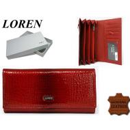 Naiste rahakott GD27-RSL Red, LOREN, Nahast rahakotid
