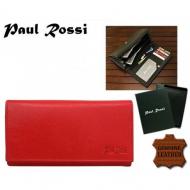Naiste rahakott N20-GPL RED, PAUL ROSSI, Nahast rahakotid