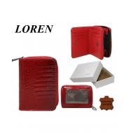 Naiste väike rahakott 5157-SL Red, LOREN, Nahast rahakotid