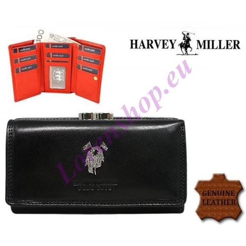 Naiste rahakott Harvey Miller Polo Club 3820-PL10 Black